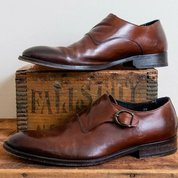 Suitsupply | Shoes | Suitsupply Monk Strap Brown Leather  display picture 1